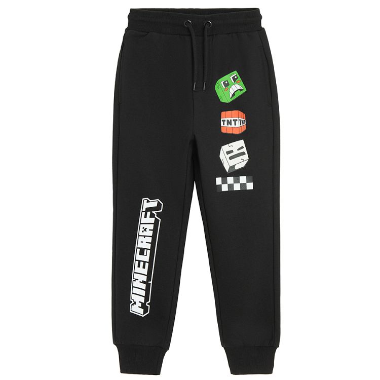 Minecraft black jogging pants