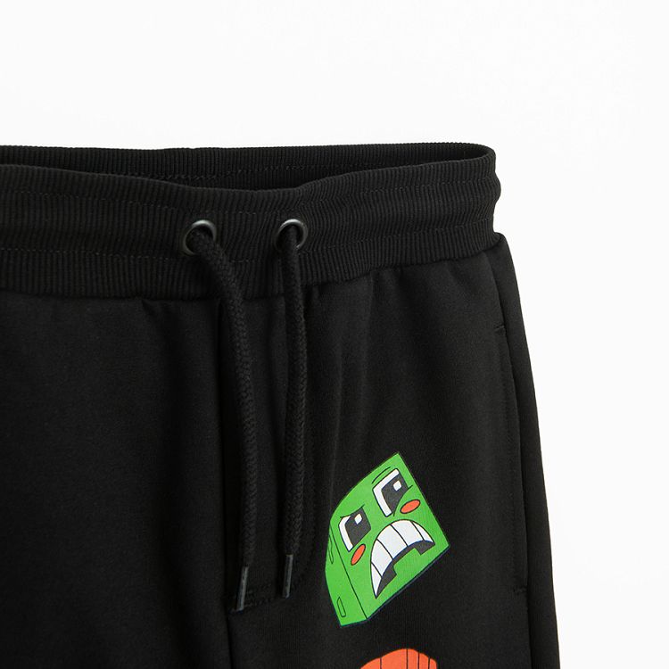 Minecraft black jogging pants