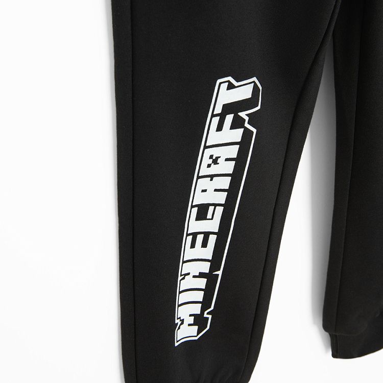 Minecraft black jogging pants