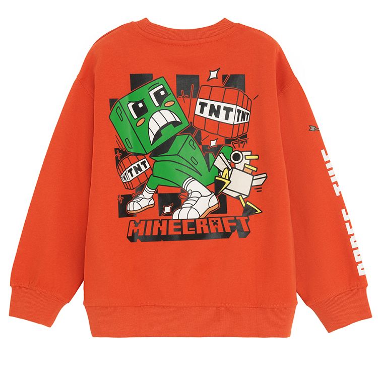 Minecraft organge sweatshirt