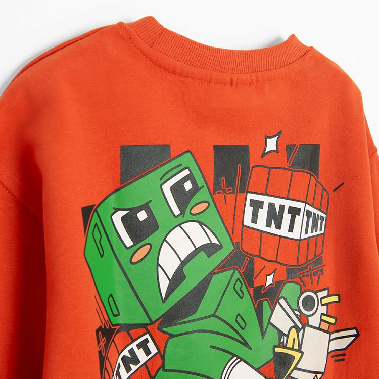 Minecraft organge sweatshirt