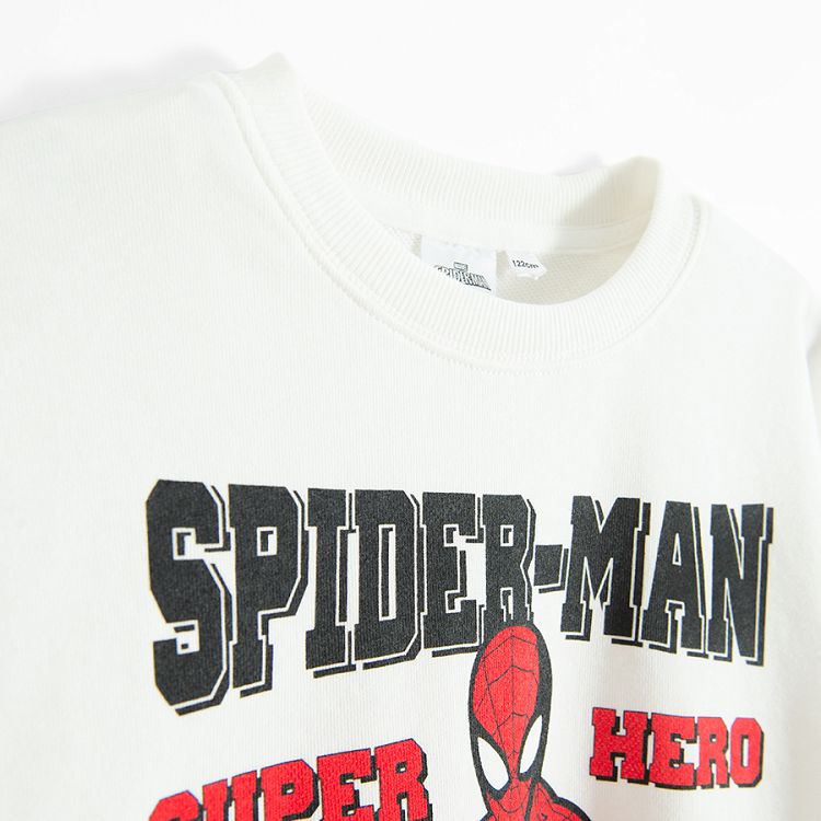 Spiderman white sweatshirt