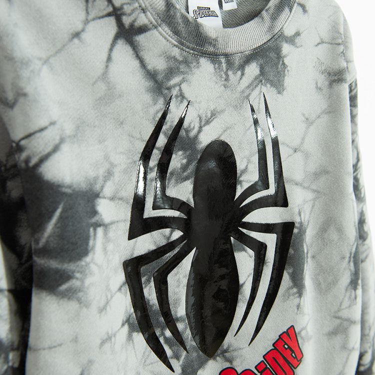 Spiderman white and grey sweatshirt