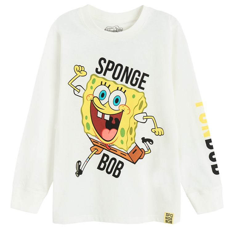 Sponge Bob white and yellow long sleeve blouses- 2 pack