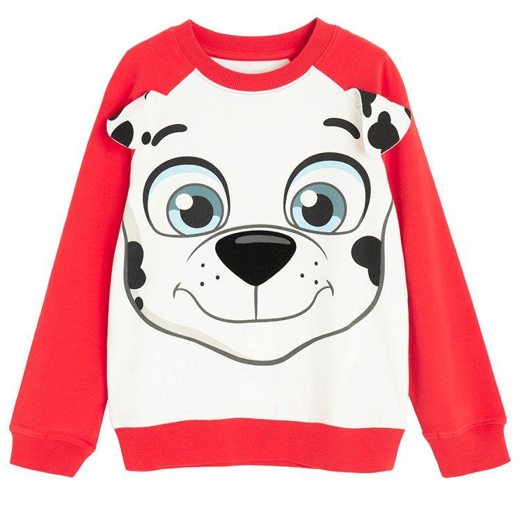 Paw Patrol red and white sweatshirt