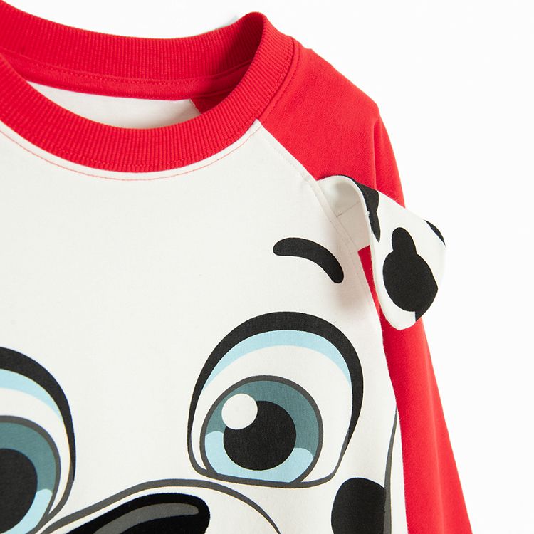 Paw Patrol red and white sweatshirt