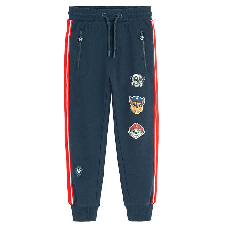 Paw Patrol blue with red stripe jogging pants