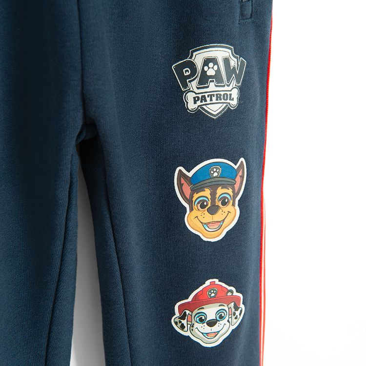 Paw Patrol blue with red stripe jogging pants