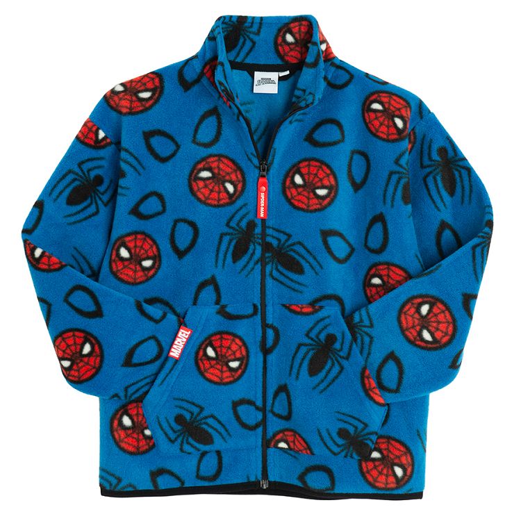 Spiderman zip through sweatshirt