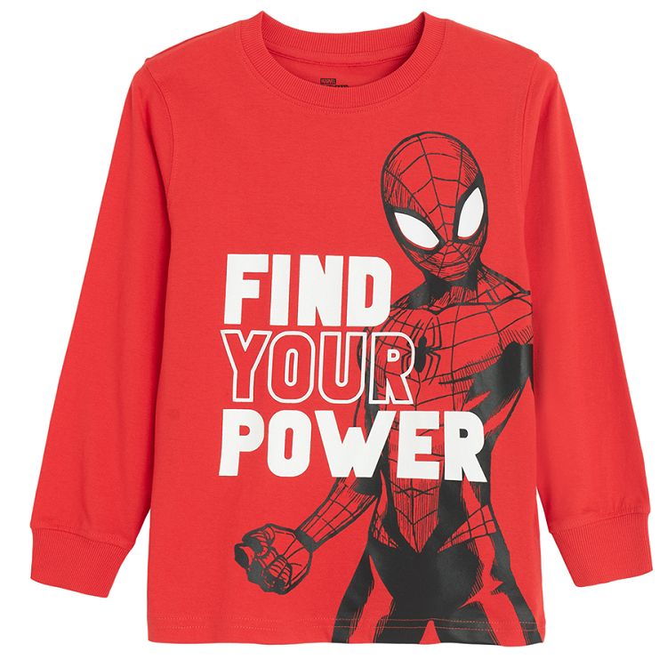 Spiderman red and black blouses- 2 pack