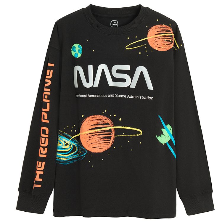 NASA black blouse