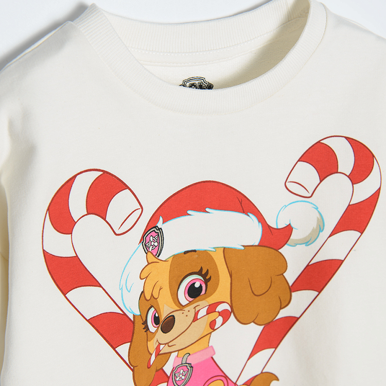 Paw Patrol cream Christmas sweatshirt