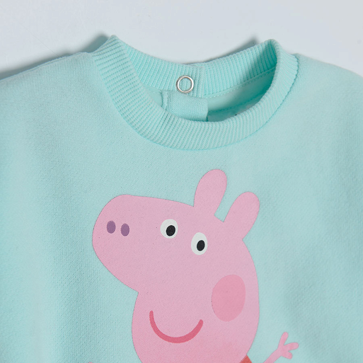 Ligh mint Peppa Pig sweatshirt