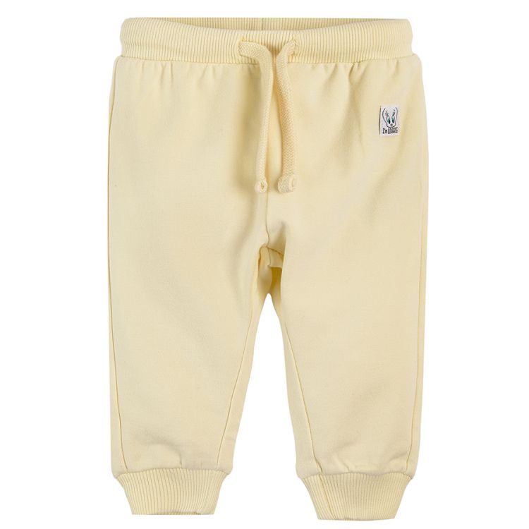 Light pink and cream Looney tunes jogging pants with adjustable waist - 2 pack