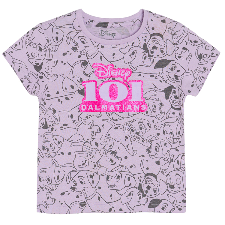 Violet 101 Dalmatians short sleeve T-shirt