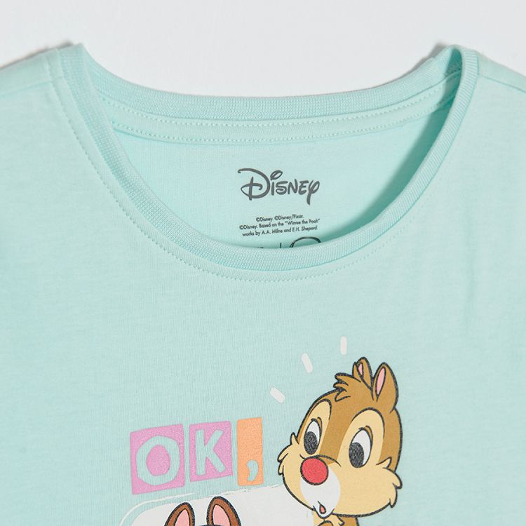 Chip and Dale violet and green short sleeve T-shirts- 2 pack