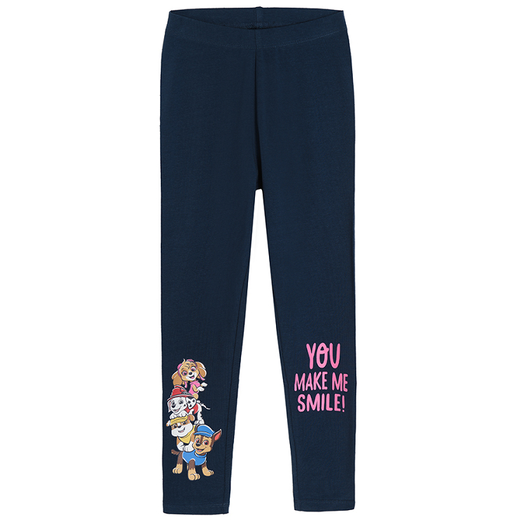 Paw Patrol dark blue leggings