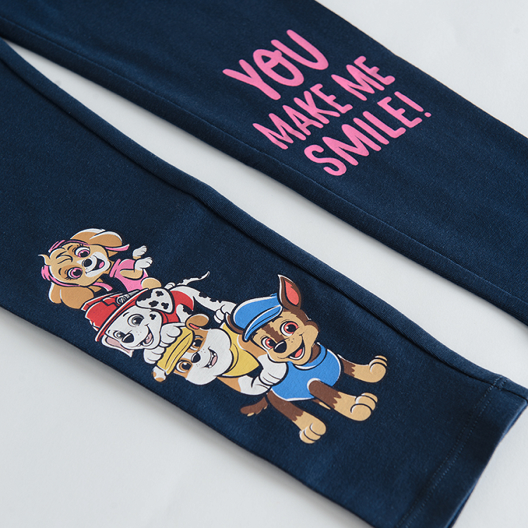 Paw Patrol dark blue leggings