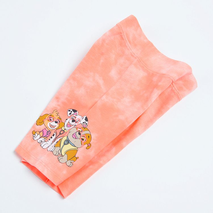 Paw Patrol fluo coral short leggings