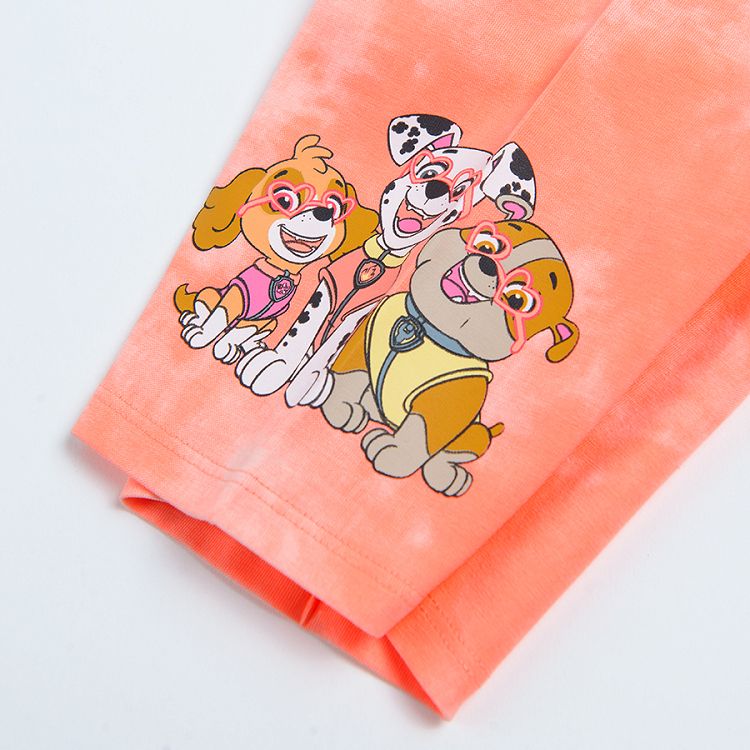 Paw Patrol fluo coral short leggings