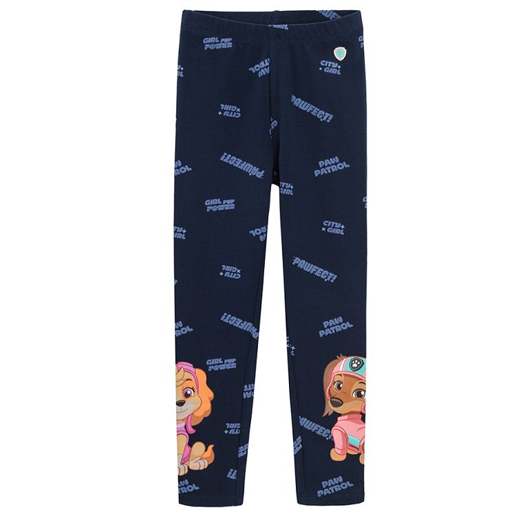 Paw Patrol blue leggings