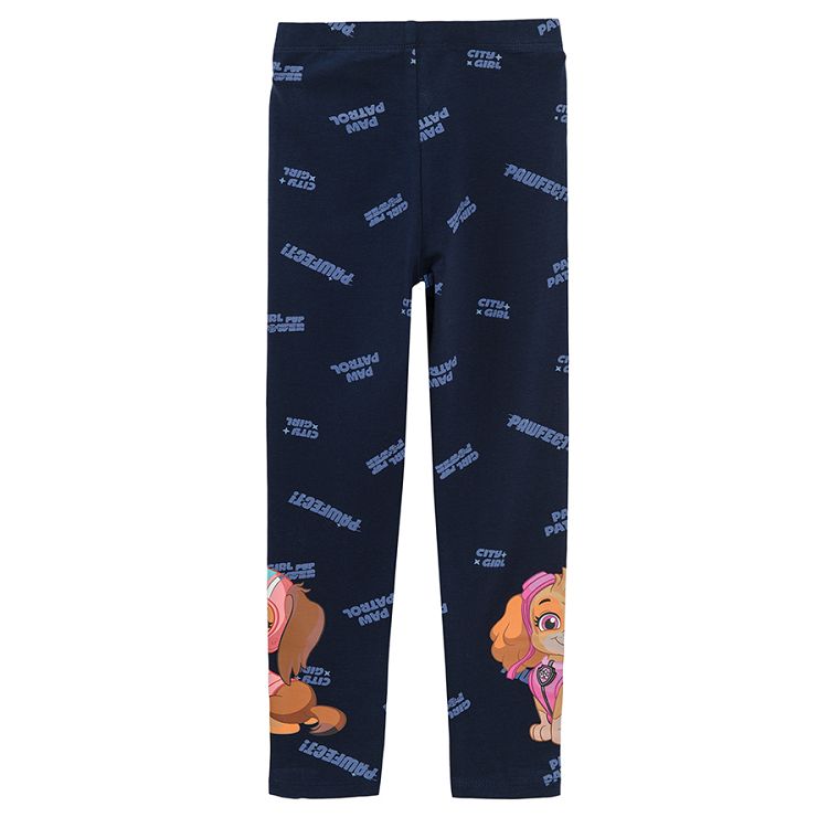 Paw Patrol blue leggings