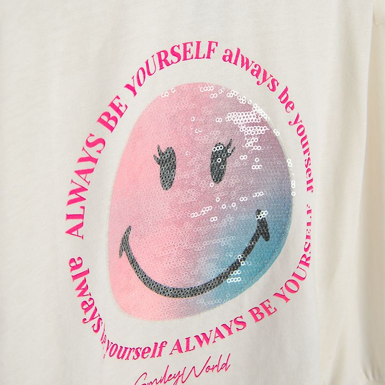 White Smiley sweatshirt