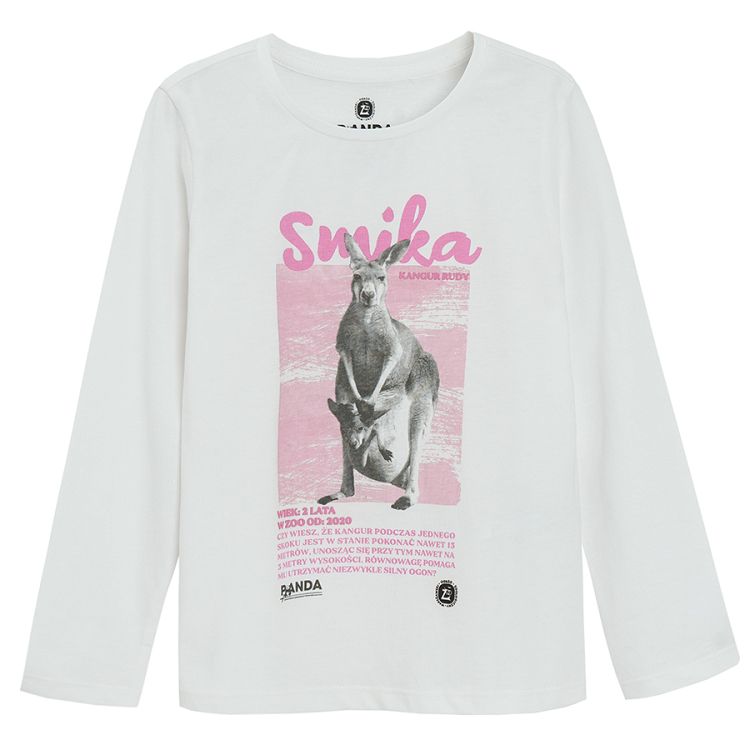 Smika white long sleeve blouse