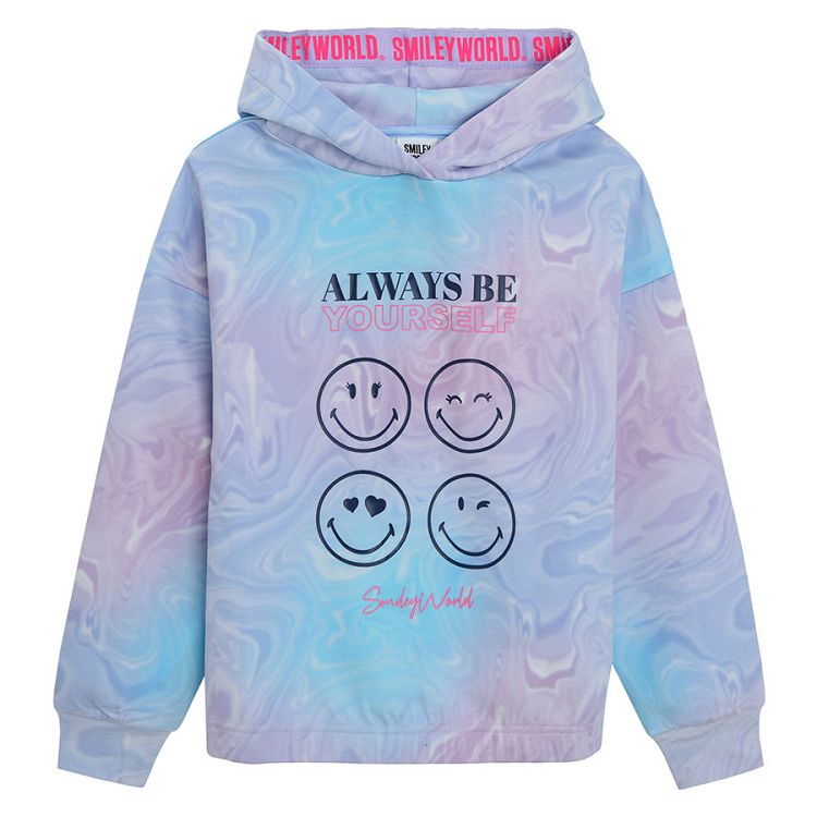 Smiley hooded sweatshirt