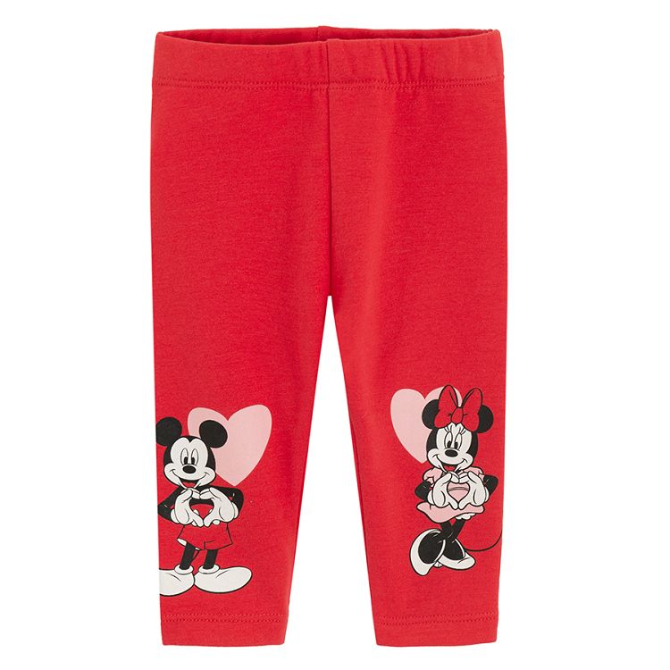 Minnie Mouse red leggings