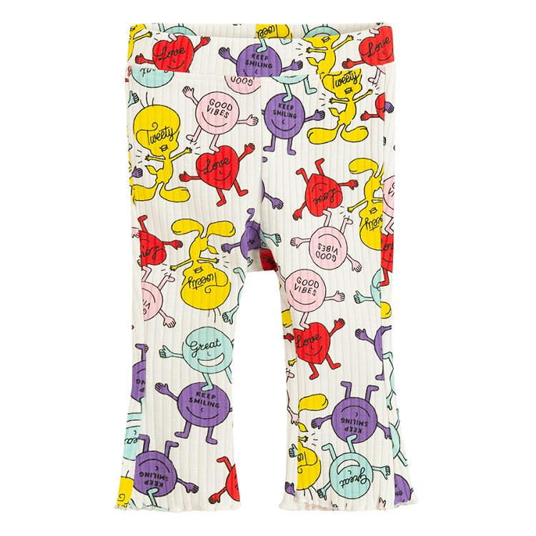 Tweety wide leg leggings