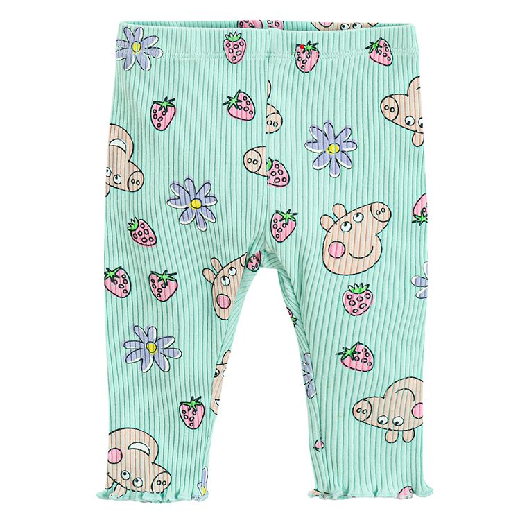 Peppa Pig light blue leggings