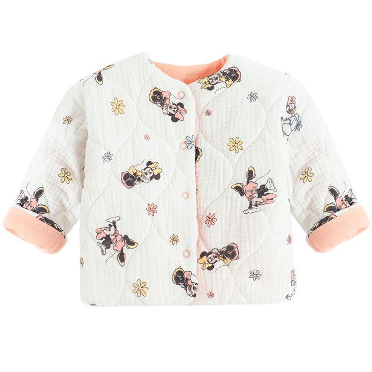 Minnie Mouse ecru button down light jacket