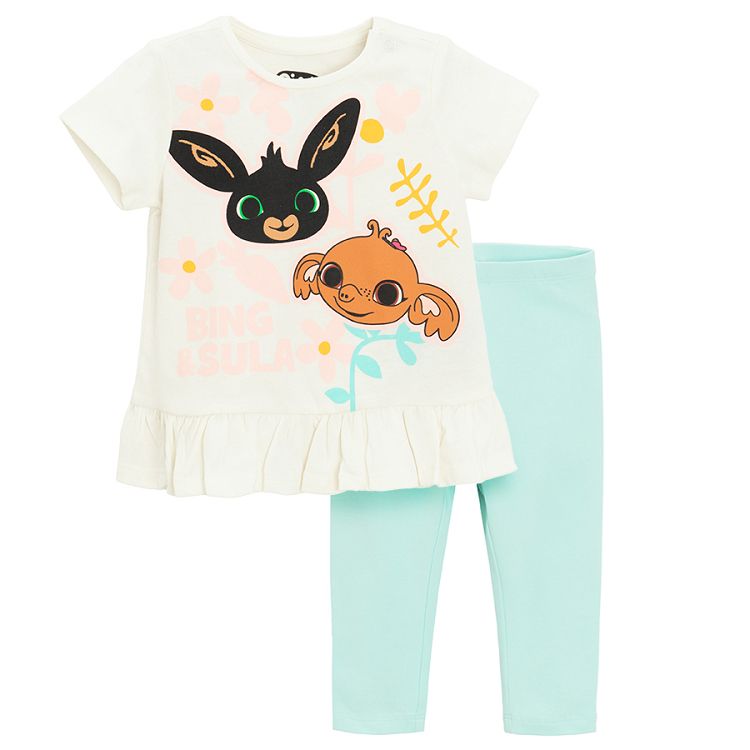 Bing Bunny set, T-shirt and leggings- 2 pieces