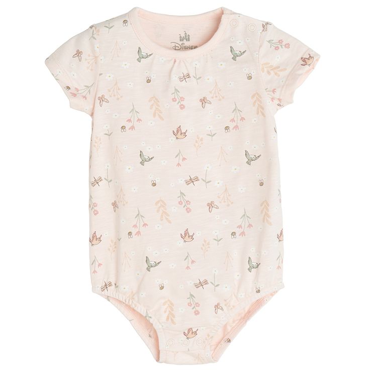 Bambi pink short sleeve bodysuits- 2 pack