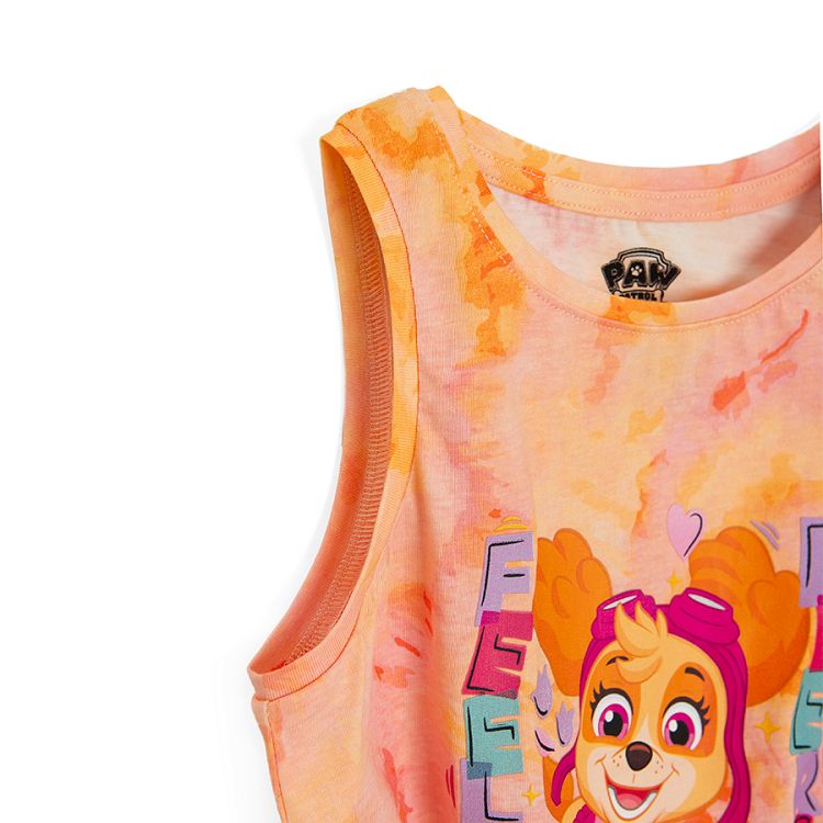 Paw Patrol sleeveless T-shirt with knot