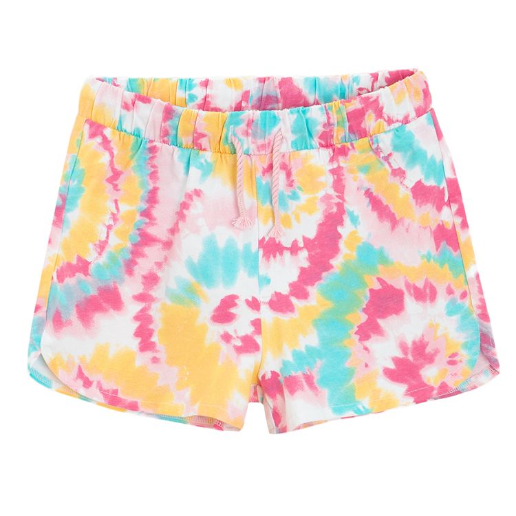 Tie dye athletic shorts