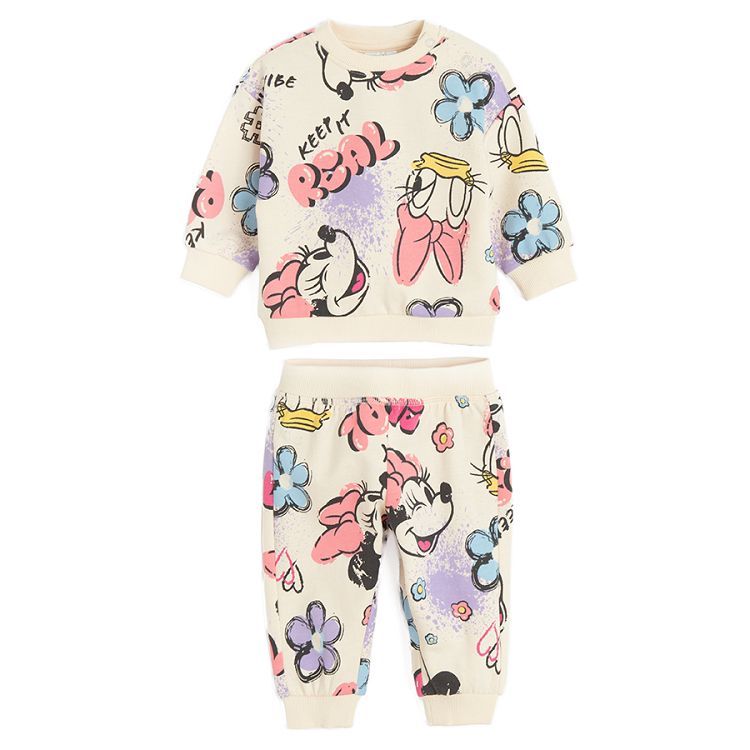 Minnie Mouse and friends jogging set- sweatshirt and jogging pants- 2 pieces