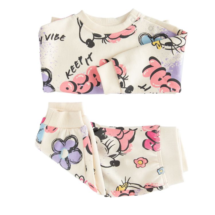 Minnie Mouse and friends jogging set- sweatshirt and jogging pants- 2 pieces