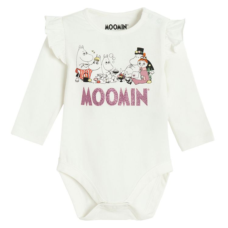 Moomins white long sleeve bodysuit