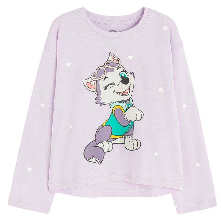 paw Patrol pink and purple blouses- 3 pack