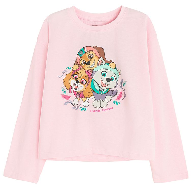 paw Patrol pink and purple blouses- 3 pack