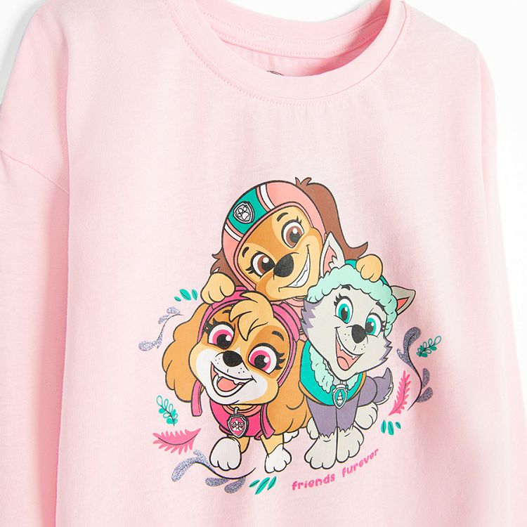 paw Patrol pink and purple blouses- 3 pack