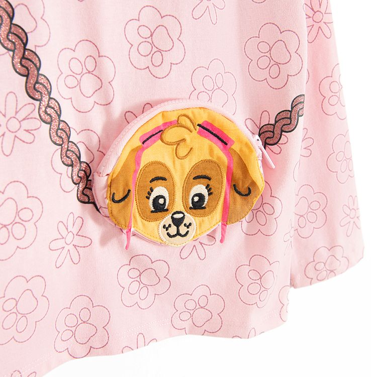 Paw Patrol pink blouse with cross body bag