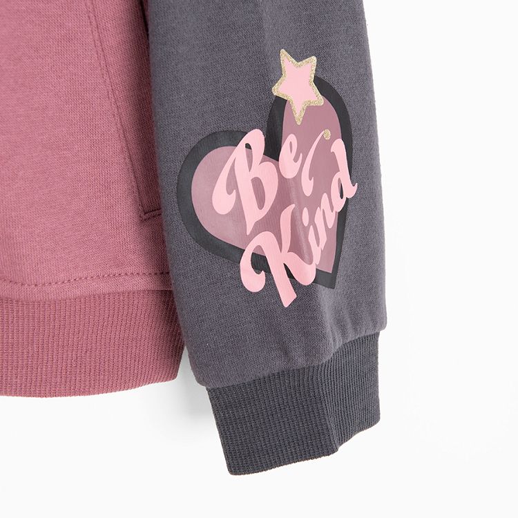 Minnie Mouse warm pink and black sweatshirt