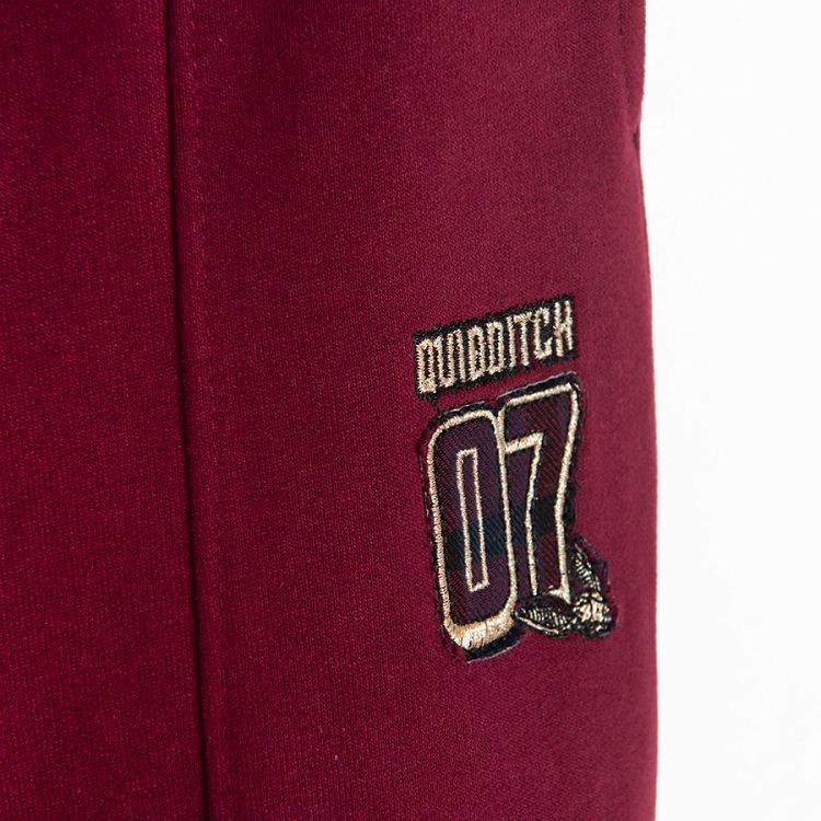 Harry Potter burgundy jogging pants