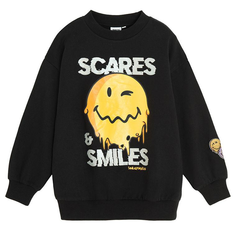 Smiley Halloween black sweatshirt