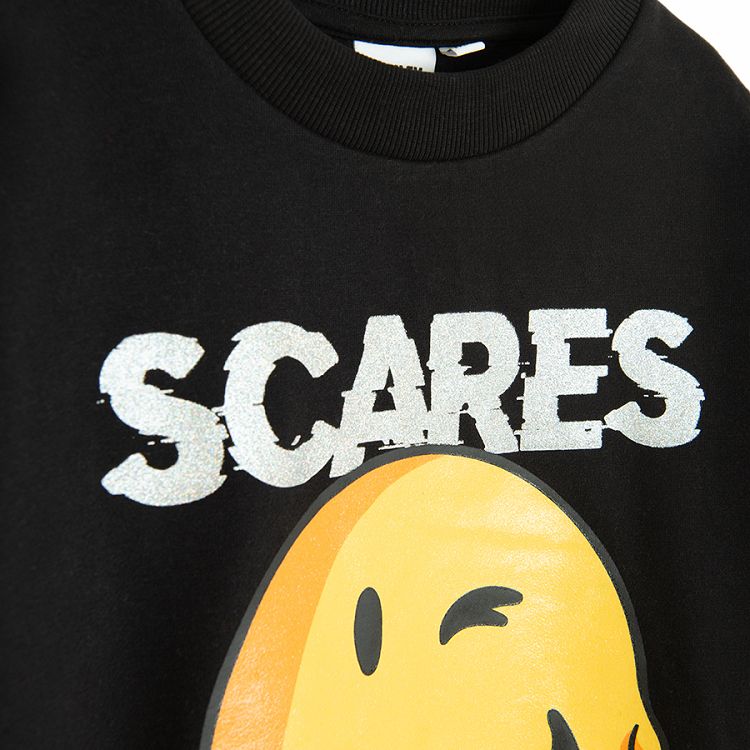 Smiley Halloween black sweatshirt