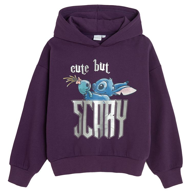 Stich & Lilo purple hooded Halloween sweatshirt