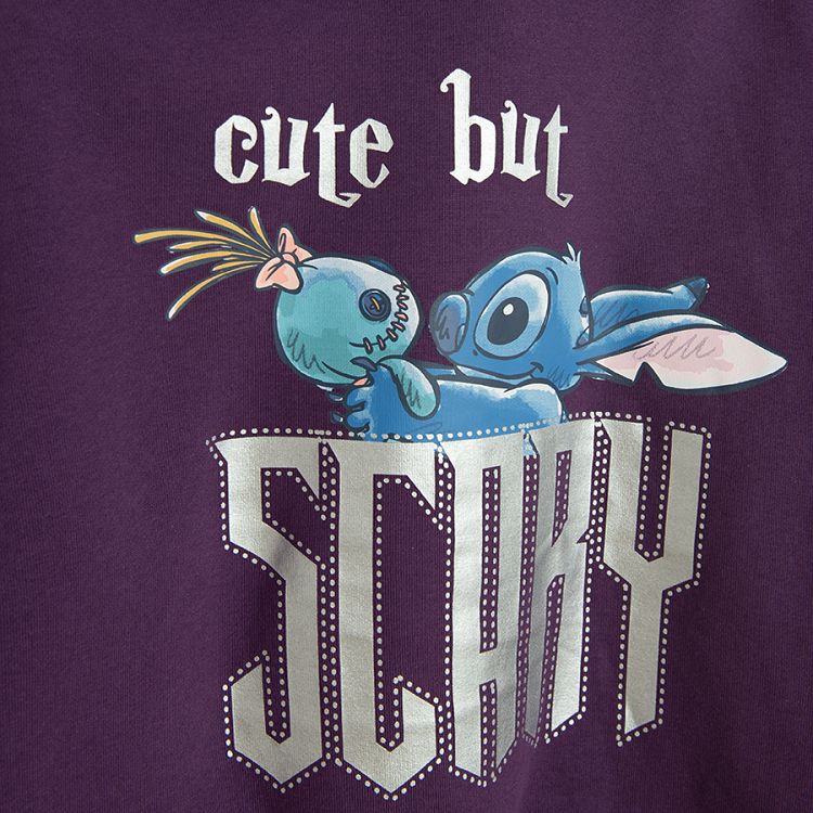 Stich & Lilo purple hooded Halloween sweatshirt